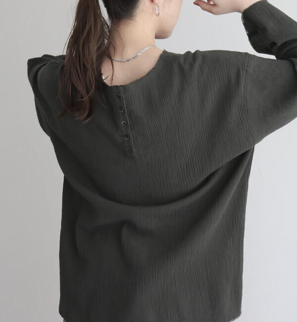 fredy emue「【fredy emue】リネン混Tシャツブラウス」|シャツ・ブラウス|