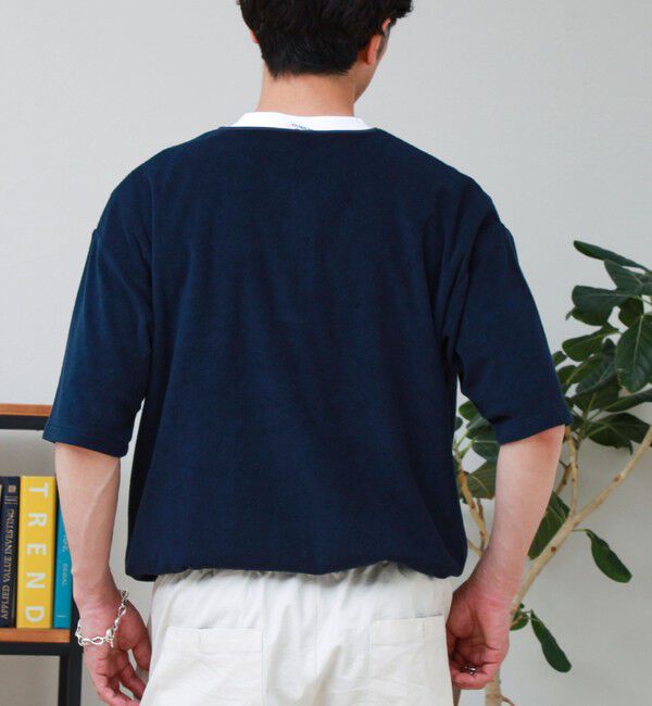 GLOSTER「【GEVACO/ゲバコ】パイルヘンリーネックＴシャツ」|Tシャツ・カットソー|