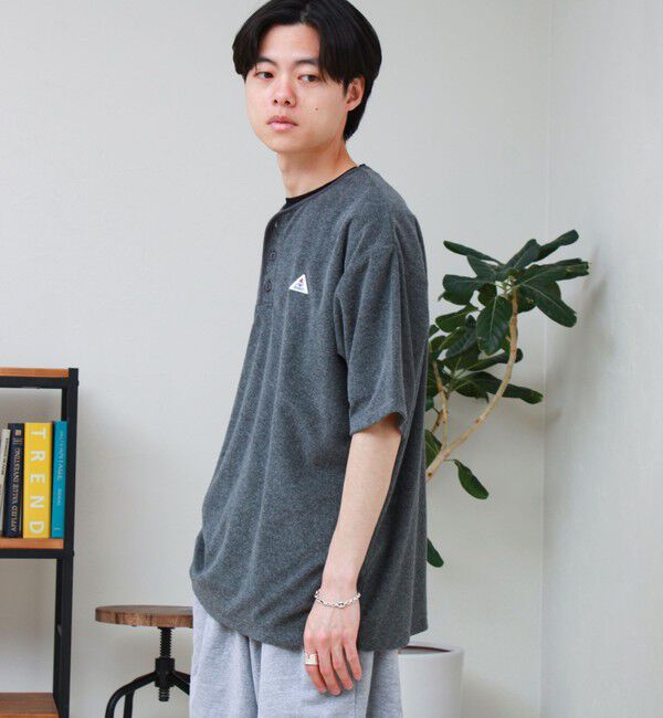 GLOSTER「【GEVACO/ゲバコ】パイルヘンリーネックＴシャツ」|Tシャツ・カットソー|