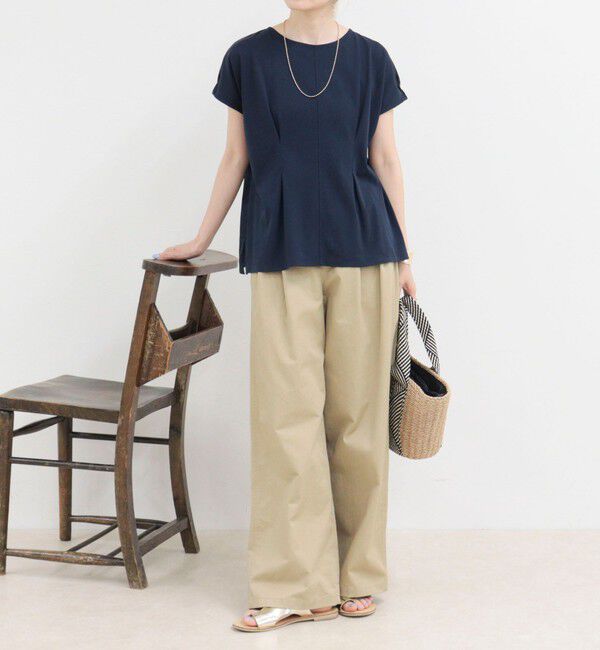 fredy emue「ウエストタックフレンチカットソーブラウス」|Tシャツ・カットソー|
