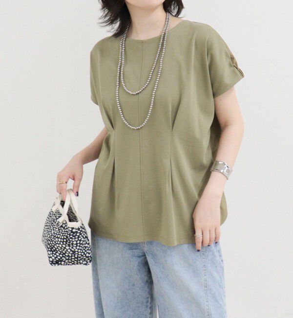 fredy emue「ウエストタックフレンチカットソーブラウス」|Tシャツ・カットソー|