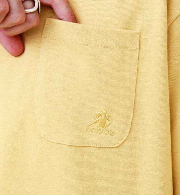 GLOSTER「【GEVACO/ゲバコ】ベーシックオープンエンド天竺ポケット刺繍Tシャツ」|Tシャツ・カットソー|
