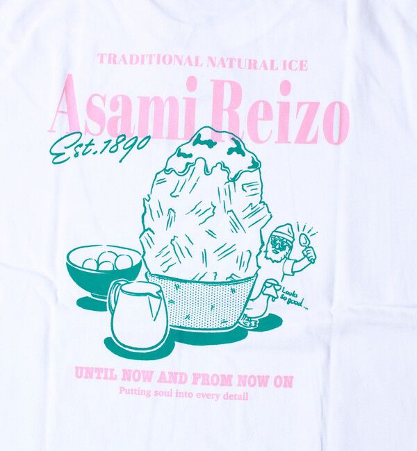 FREDY MAC「【Duckster&times;阿左美冷蔵】コラボ かき氷と白玉Tシャツ ユニセックス」|Tシャツ・カットソー|
