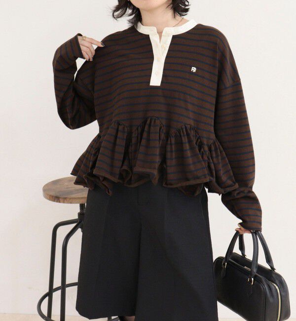fredy emue「フリルヘムラガープルオーバー」|Tシャツ・カットソー|