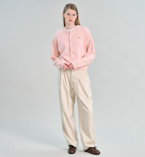 DANTON「DANTON | ラムウール クルーネックカーディガン WOMEN」|ニット・セーター|