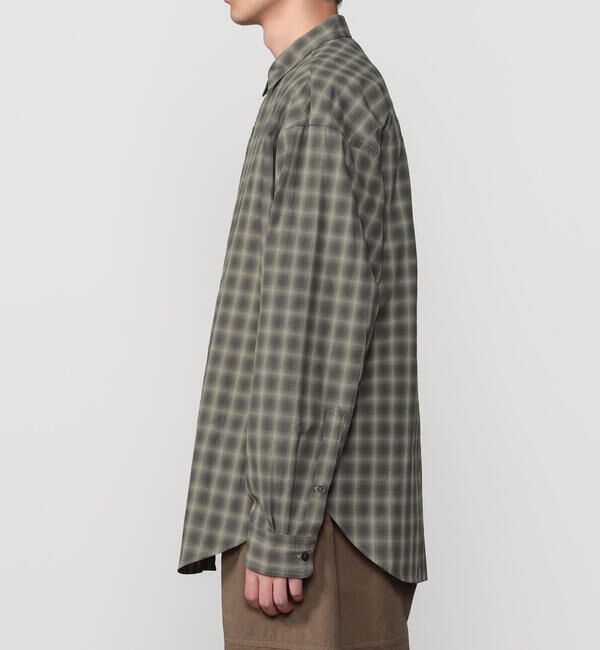 GYMPHLEX「Gymphlex | レギュラーカラー 長袖シャツ CHECK MEN」|シャツ・ブラウス|