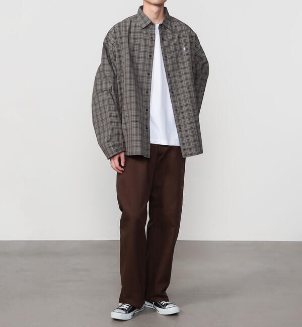 GYMPHLEX「Gymphlex | タイプライター レギュラーカラーシャツ CHECK MEN」|シャツ・ブラウス|