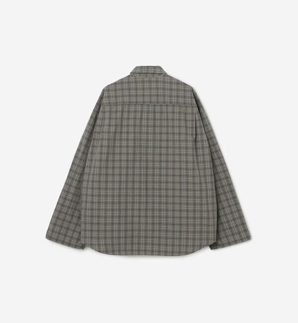GYMPHLEX「Gymphlex | タイプライター レギュラーカラーシャツ CHECK MEN」|シャツ・ブラウス|