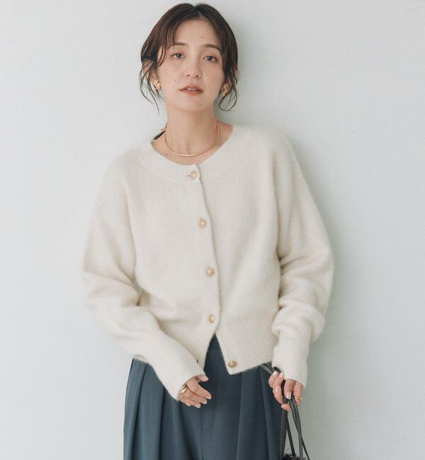 「ヘアリーヤーン2wayカーディガン」|カーディガン|