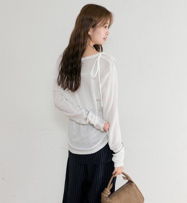  「サイドスリットヘンリーカットソー」|Tシャツ・カットソー|