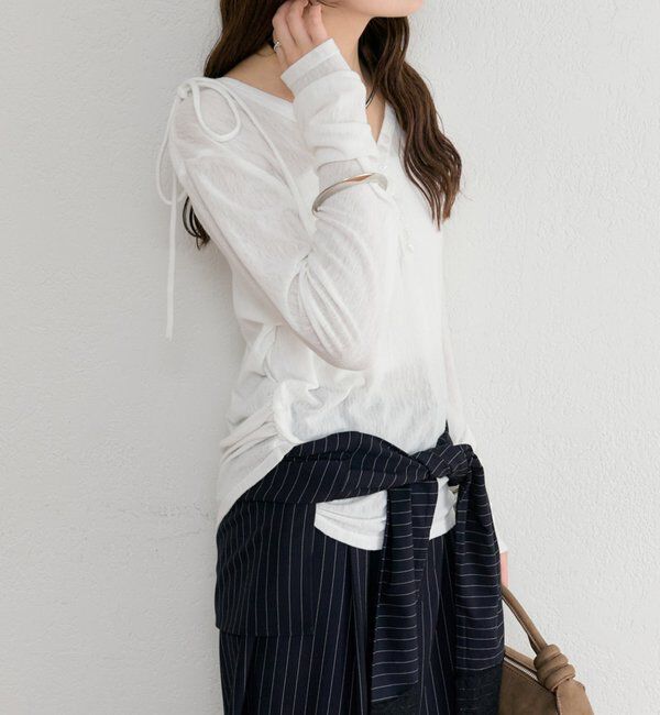  「サイドスリットヘンリーカットソー」|Tシャツ・カットソー|