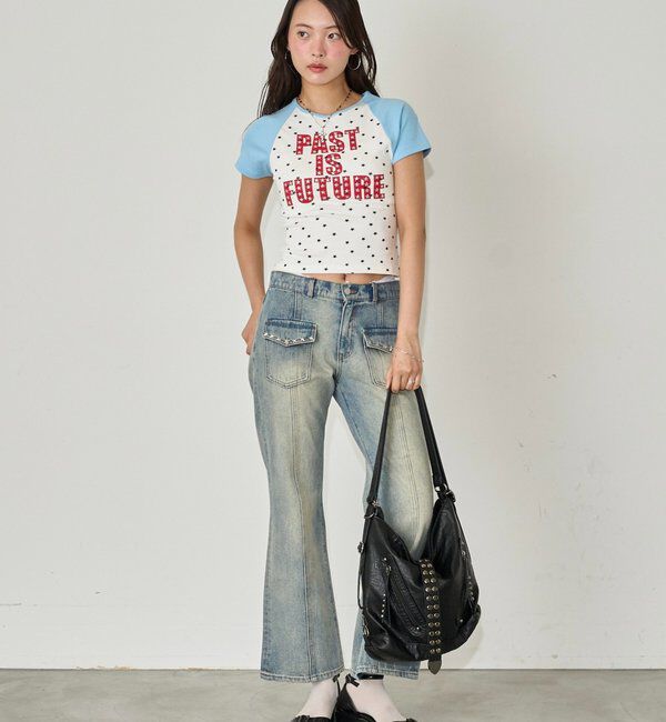  「【新色WEB限定カラーあり】メニースターラグランチビT」|Tシャツ・カットソー|