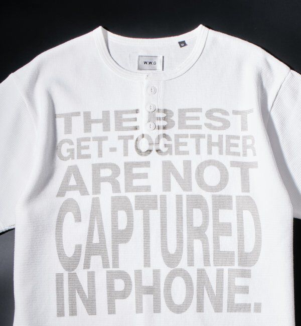  「メッセージワッフルヘンリーS/S TEE」|Tシャツ・カットソー|