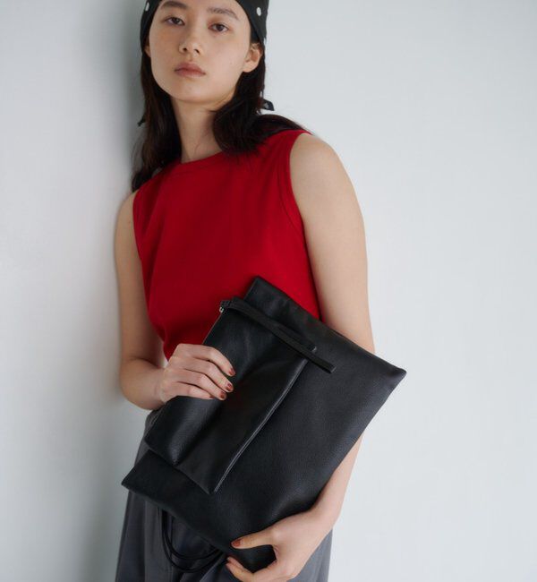  「【ポーチ付き/A4収納可】レザープレーンBAG」|トートバッグ|