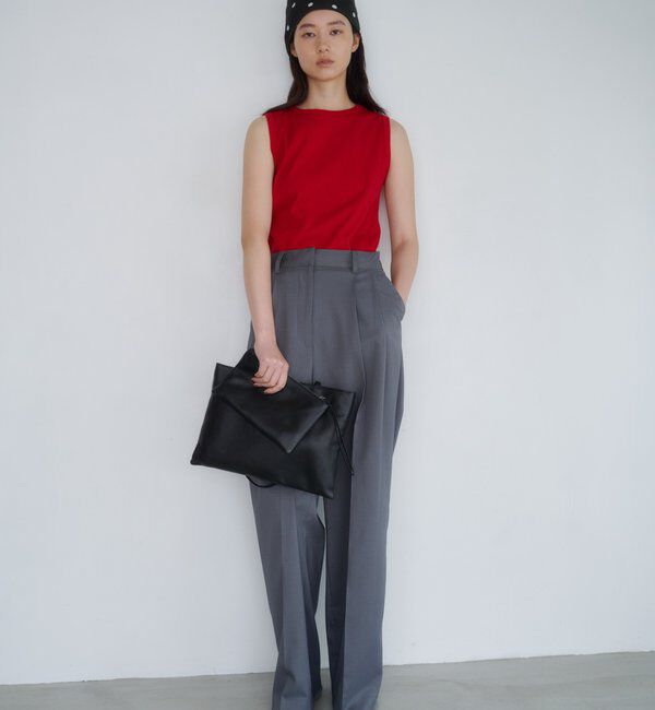  「【ポーチ付き/A4収納可】レザープレーンBAG」|トートバッグ|