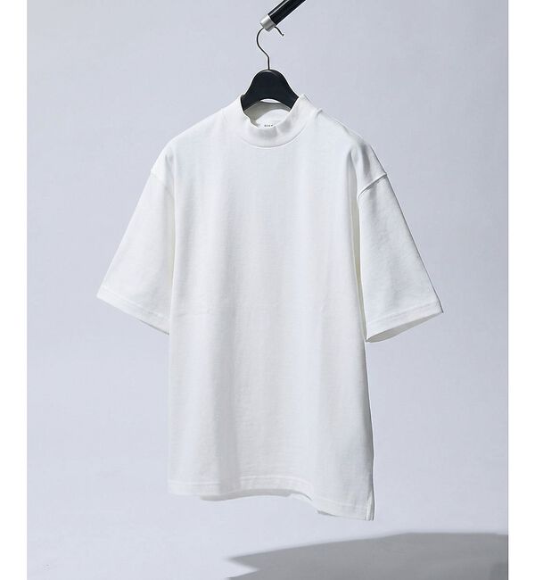 ABAHOUSE「【接触冷感】モックネック Tシャツ / COVEROSS(R)」|Tシャツ・カットソー|ホワイト