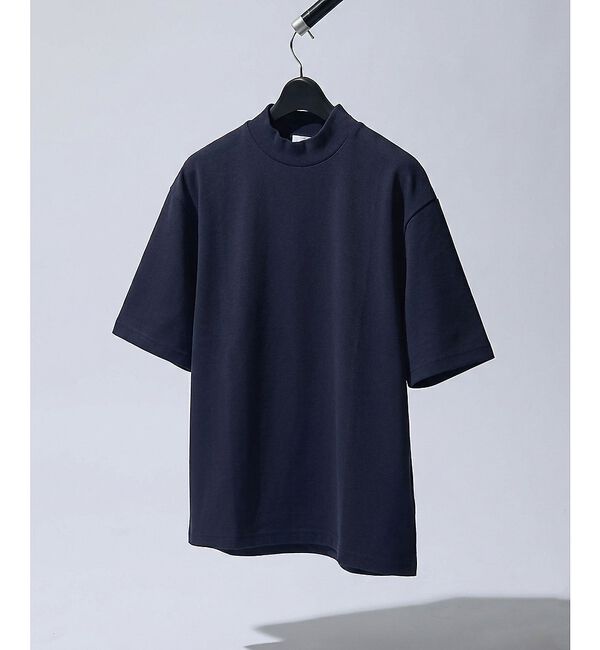ABAHOUSE「【接触冷感】モックネック Tシャツ / COVEROSS(R)」|Tシャツ・カットソー|ネイビー