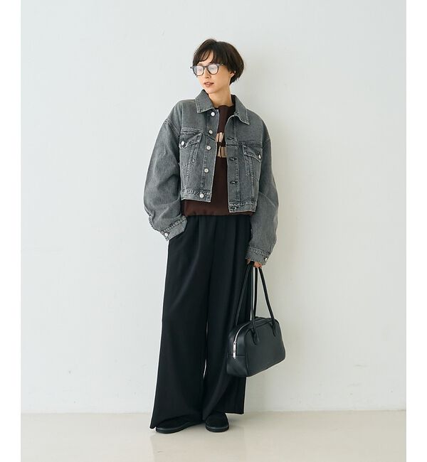 Rouge vif「【人気追加】ストレッチダンボールタックワイドパンツ」|その他|