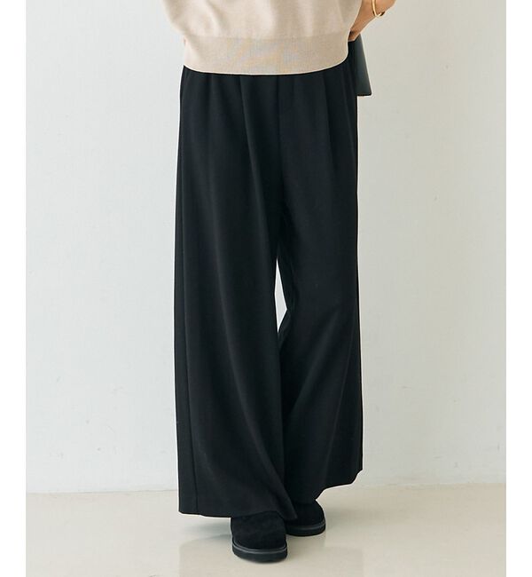 Rouge vif「【人気追加】ストレッチダンボールタックワイドパンツ」|その他|