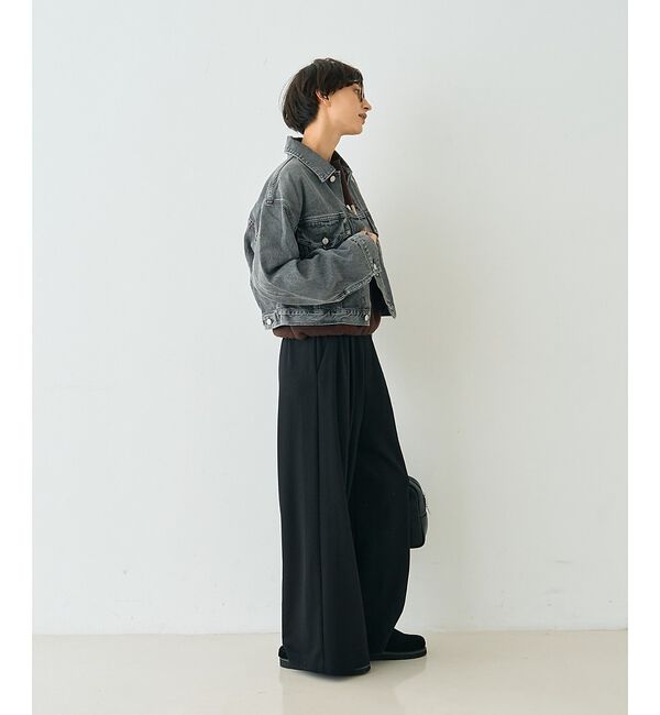 Rouge vif「【人気追加】ストレッチダンボールタックワイドパンツ」|その他|