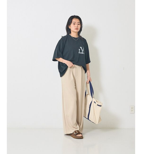 Rouge vif「【人気追加】ストレッチダンボールタックワイドパンツ」|その他|