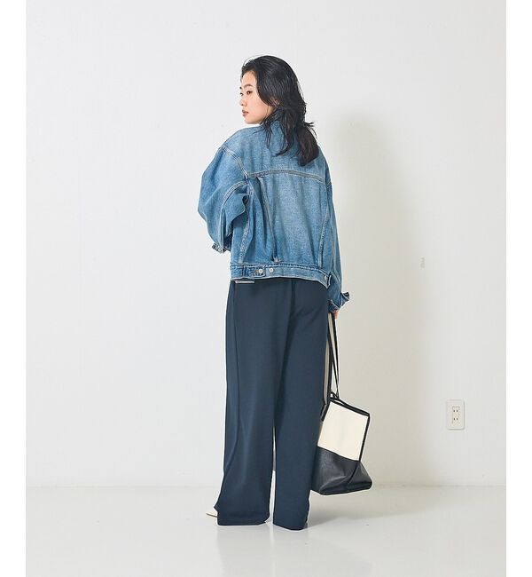 Rouge vif「【人気追加】ストレッチダンボールタックワイドパンツ」|その他|
