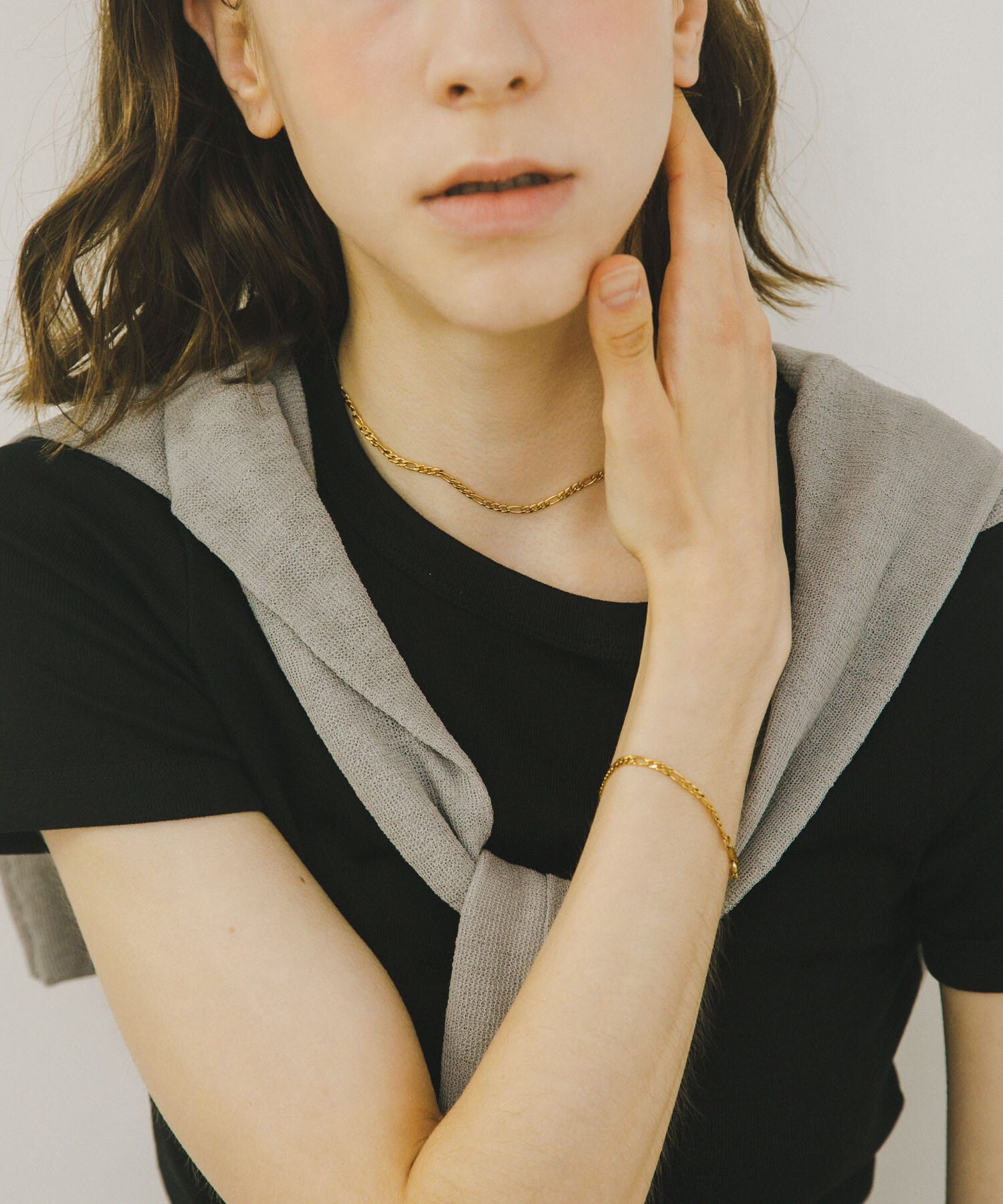 URBAN RESEARCH「decor『デコール』　STAINLESS FRATCHAIN BRACE」|ブレスレット・バングル|