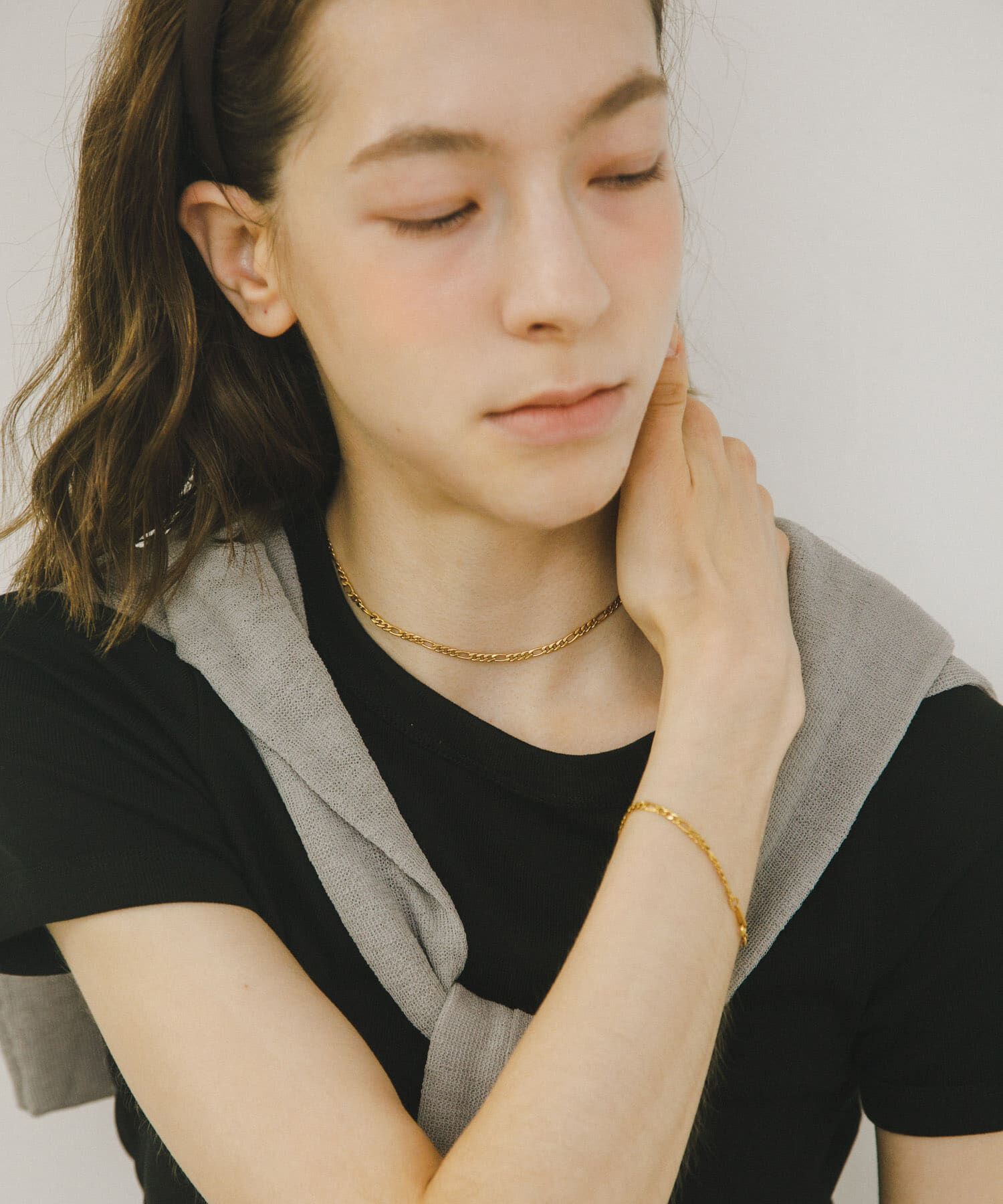URBAN RESEARCH「decor『デコール』　STAINLESS FRATCHAIN BRACE」|ブレスレット・バングル|