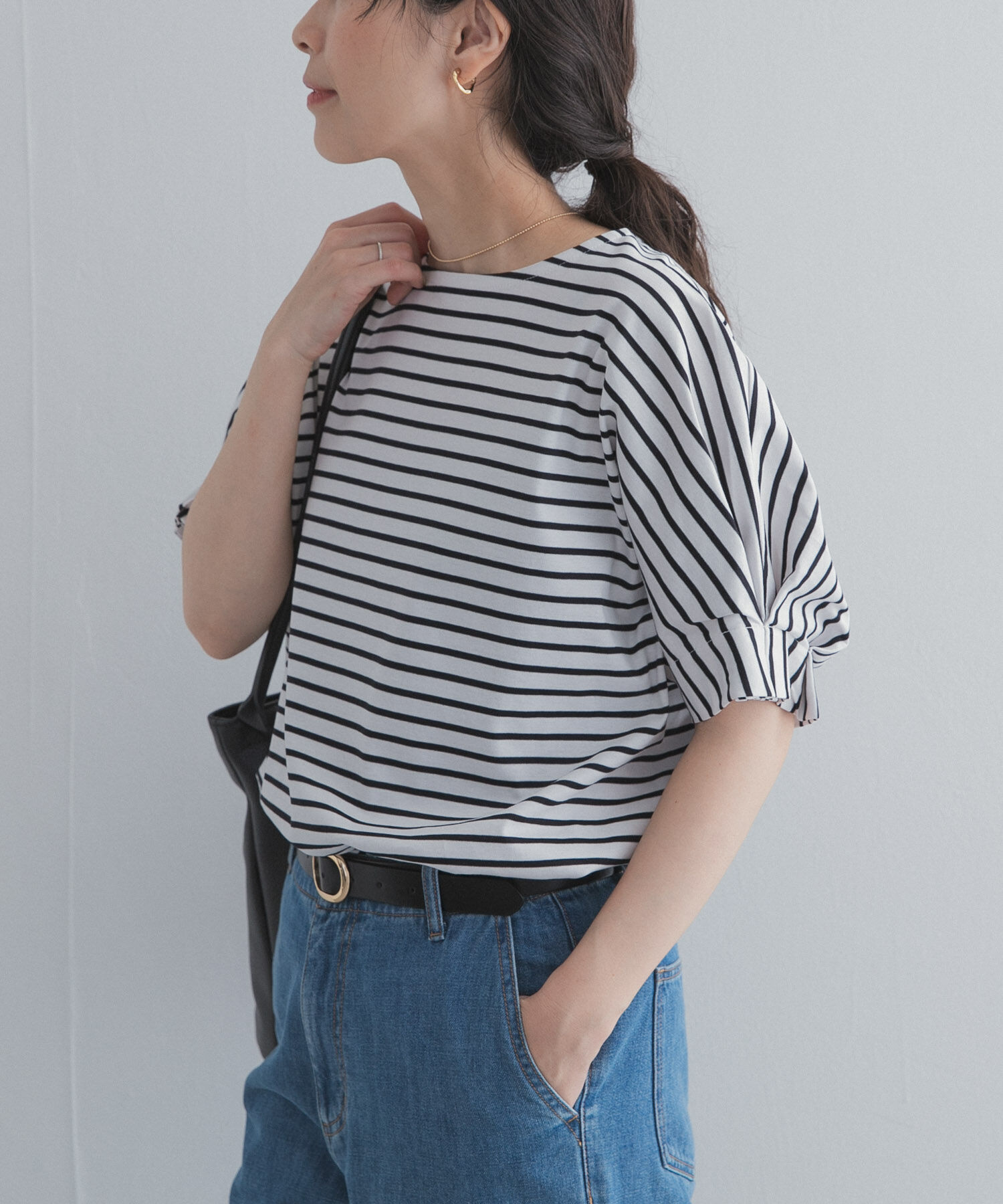 URBAN RESEARCH DOORS「『UR TECH』サマシェアタックスリーブプルオーバー」|Tシャツ・カットソー|ホワイト系その他