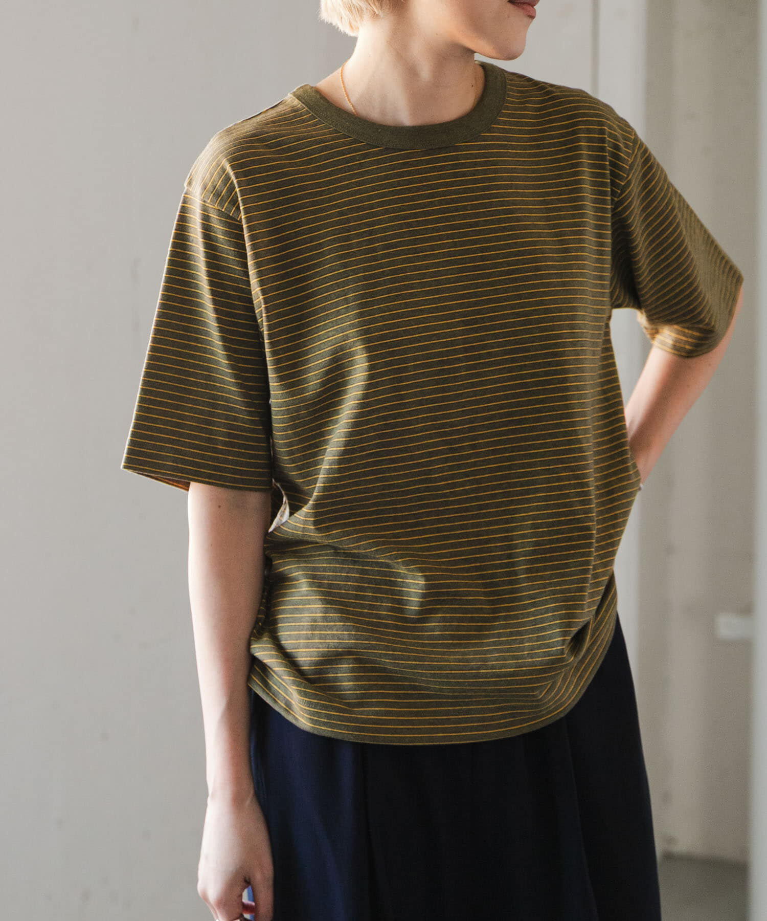 URBAN RESEARCH DOORS「FORK&SPOON　ヴィンテージボーダーTシャツ」|Tシャツ・カットソー|