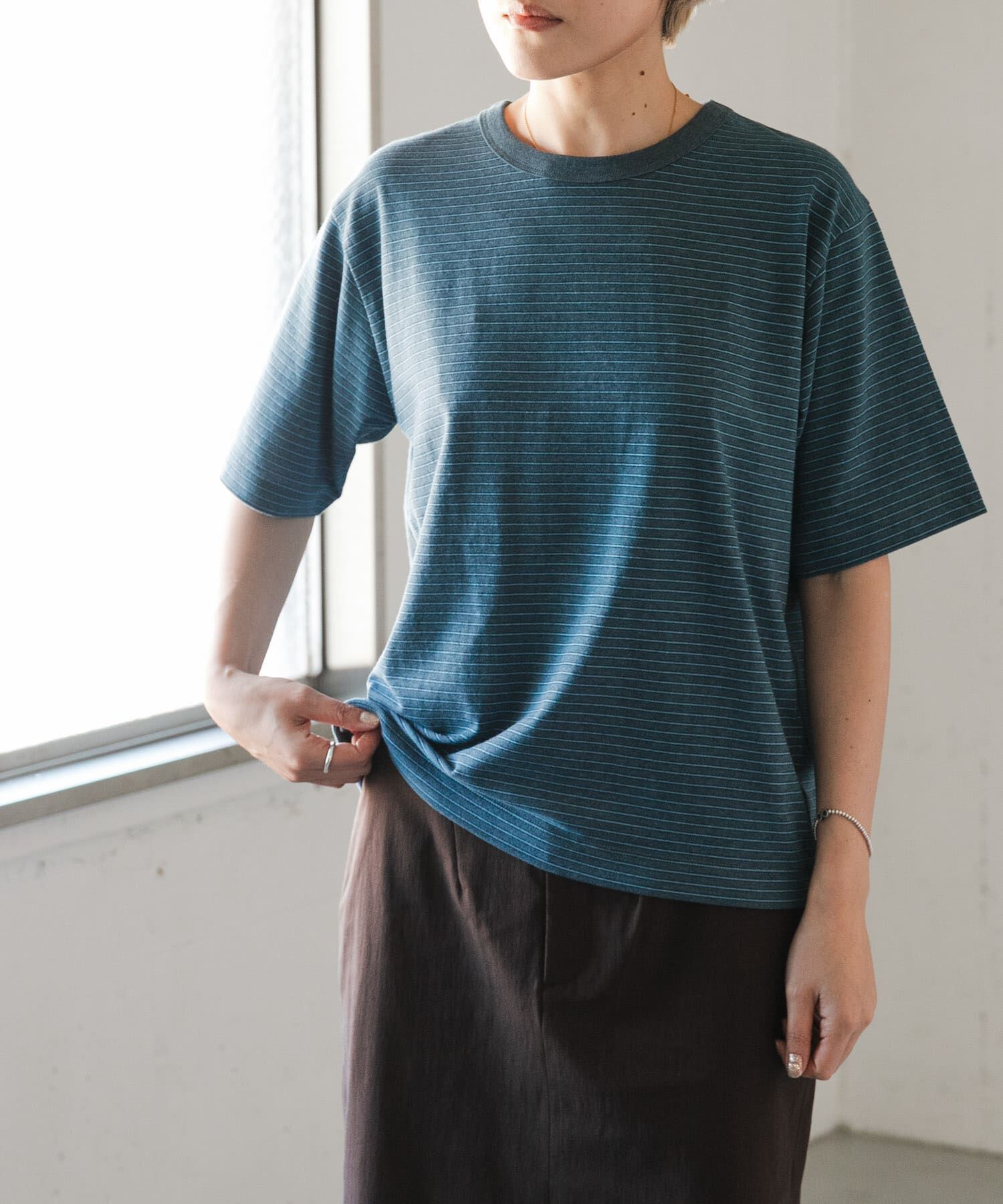 URBAN RESEARCH DOORS「FORK&SPOON　ヴィンテージボーダーTシャツ」|Tシャツ・カットソー|