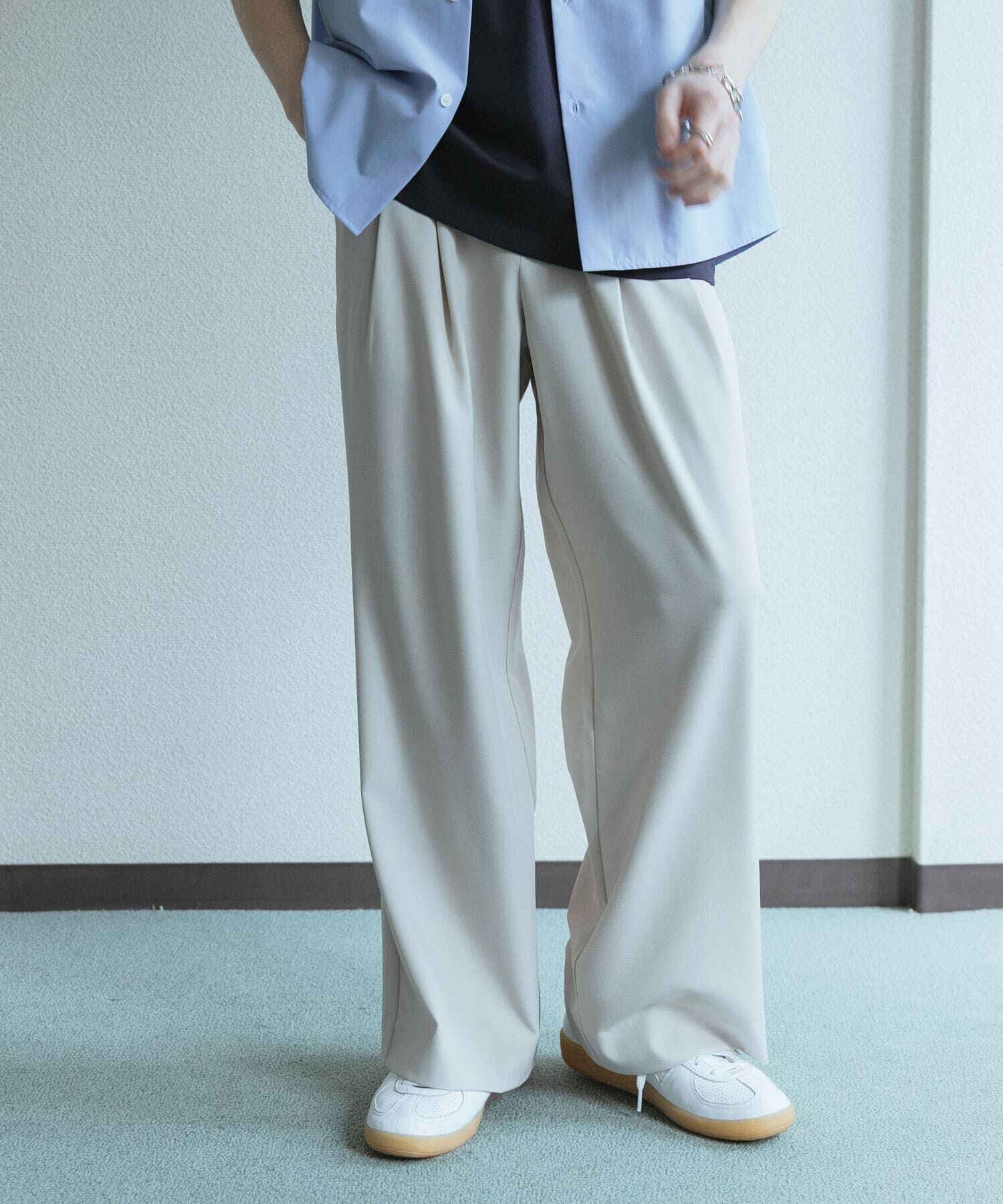 SENSE OF PLACE by URBAN RESEARCH「『速乾』ドライタッチ2タックワイドパンツ」|その他|