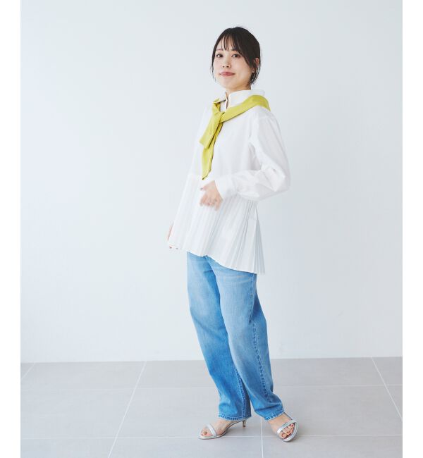 le.coeur blanc「《手洗い可能》MAISON MAVERICK プリーツ2wayシャツ」|シャツ・ブラウス|