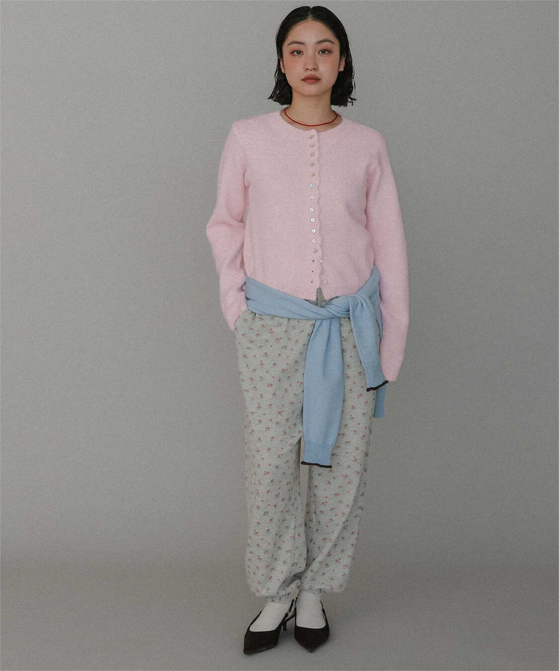 miette「メニーボタンシャギーニットカーディガン」|ニット・セーター|