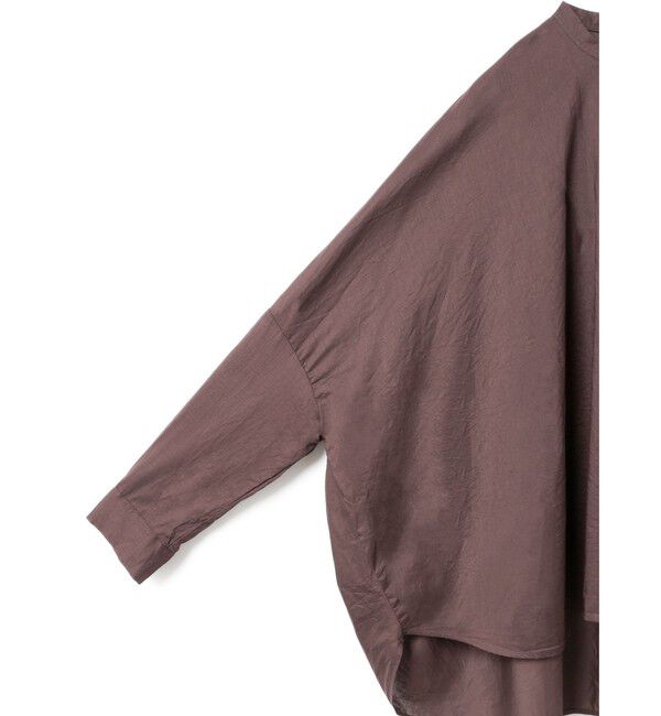mizuiro ind「mizuiro ind バックギャザーワイドシャツ」|シャツ・ブラウス|