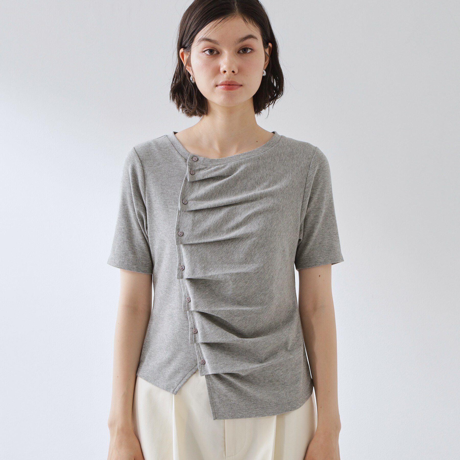 THE SHOP TK「フロントタックカットソー」|Tシャツ・カットソー|