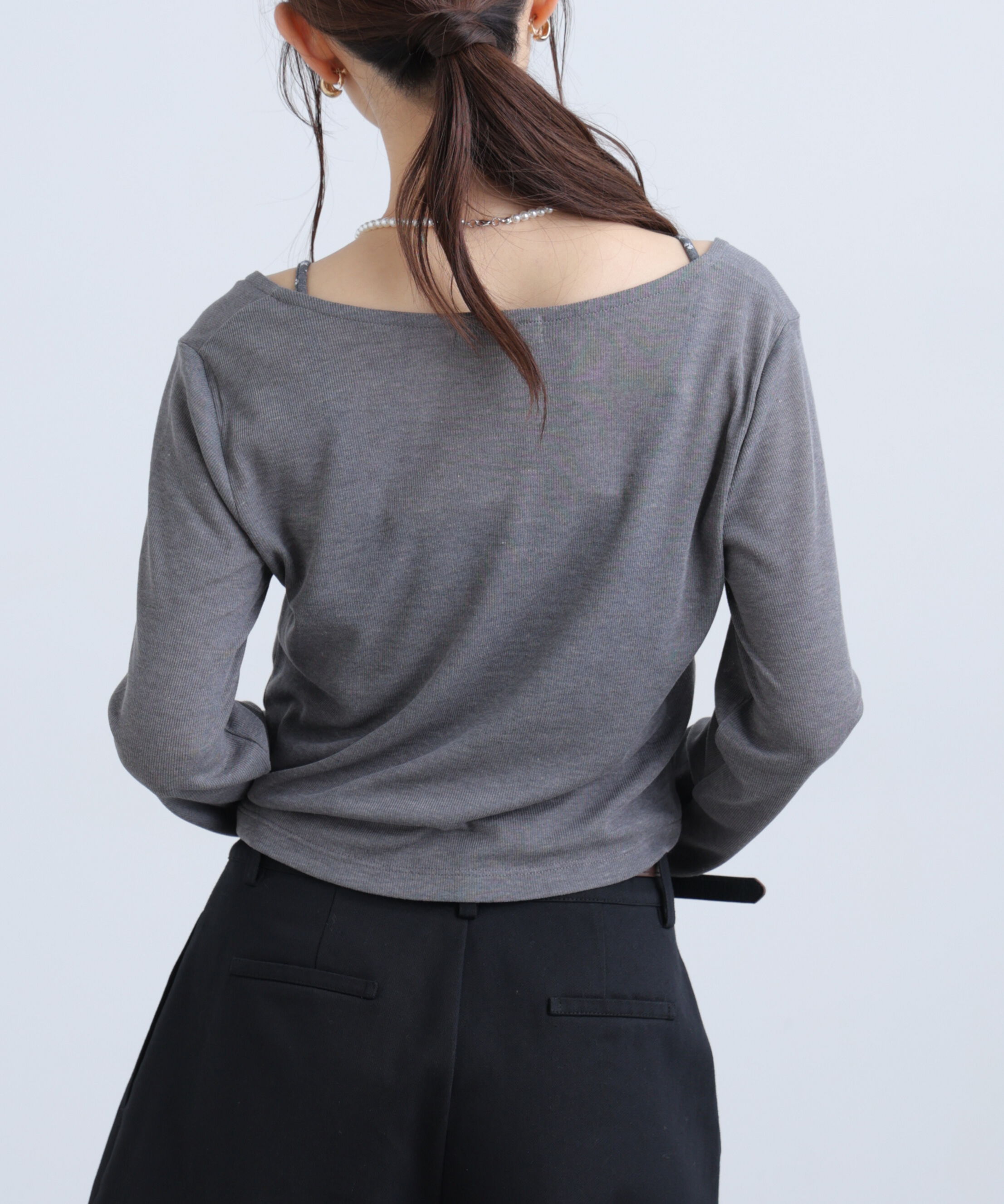  「花柄キャミ&times;カーディガンセット」|Tシャツ・カットソー|