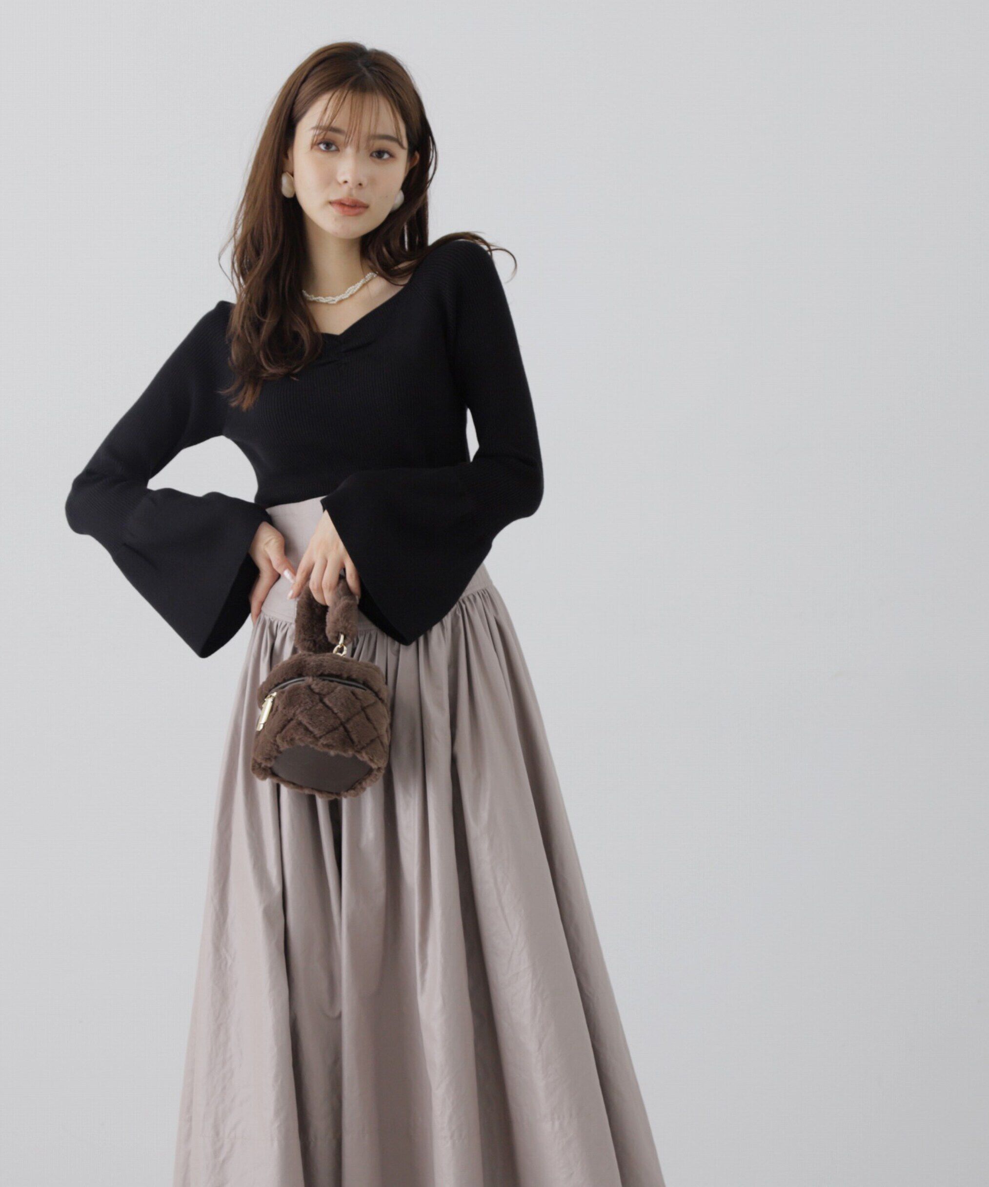 PROPORTION BODY DRESSING「コルセットデザインタフタスカート」|スカート|