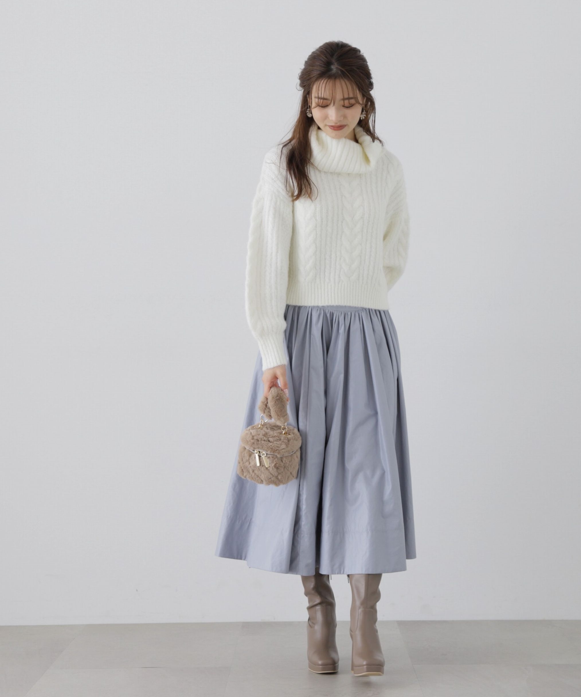 PROPORTION BODY DRESSING「コルセットデザインタフタスカート」|スカート|