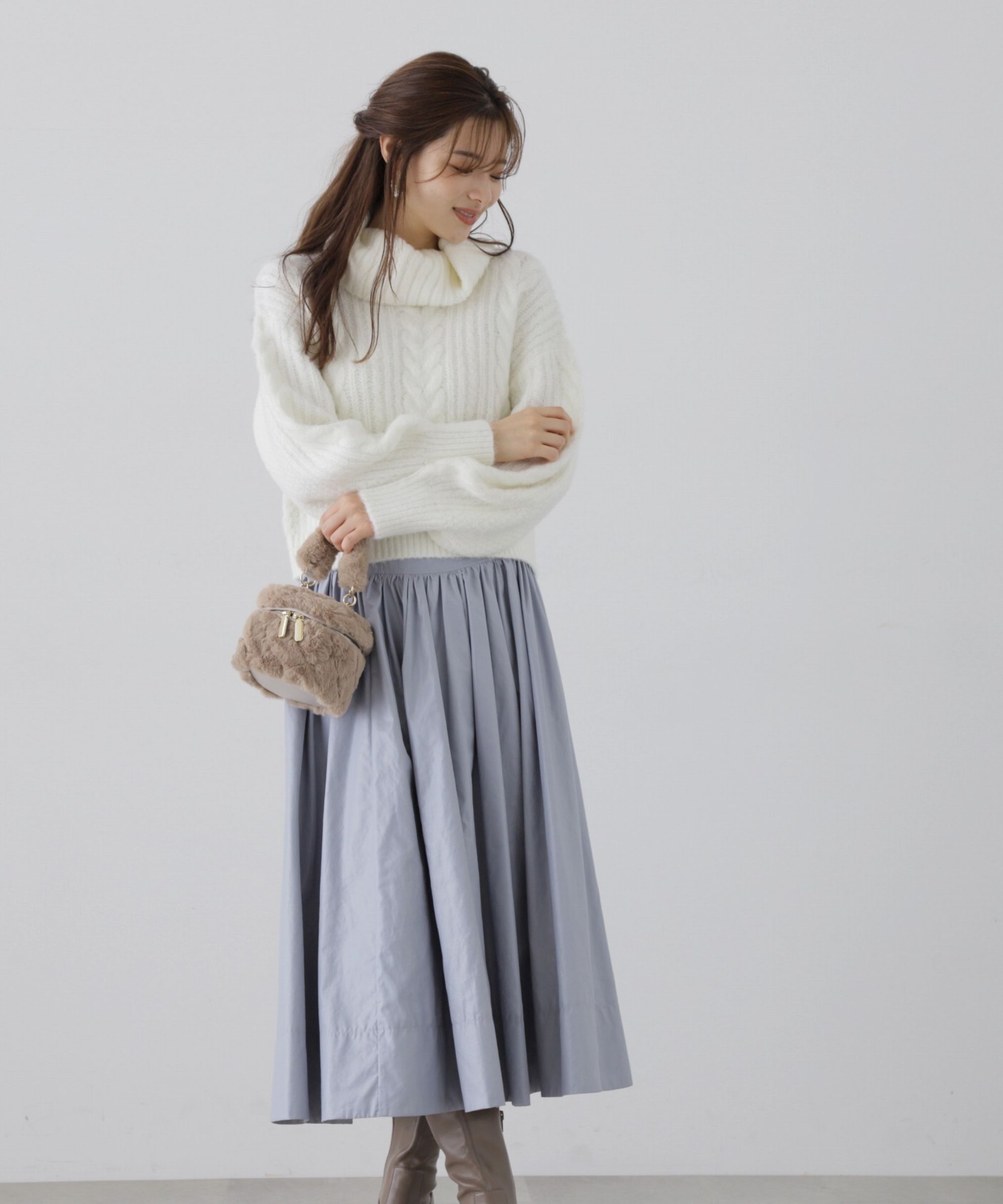 PROPORTION BODY DRESSING「コルセットデザインタフタスカート」|スカート|