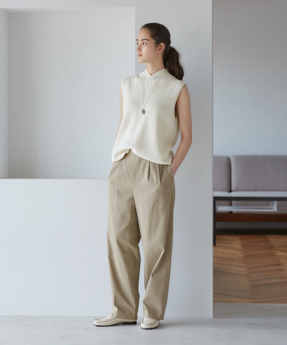 YLEVE 「YLEVE / HIGH TWISTED COTTON GABA EASY TROUSERS WOEMN」|その他|