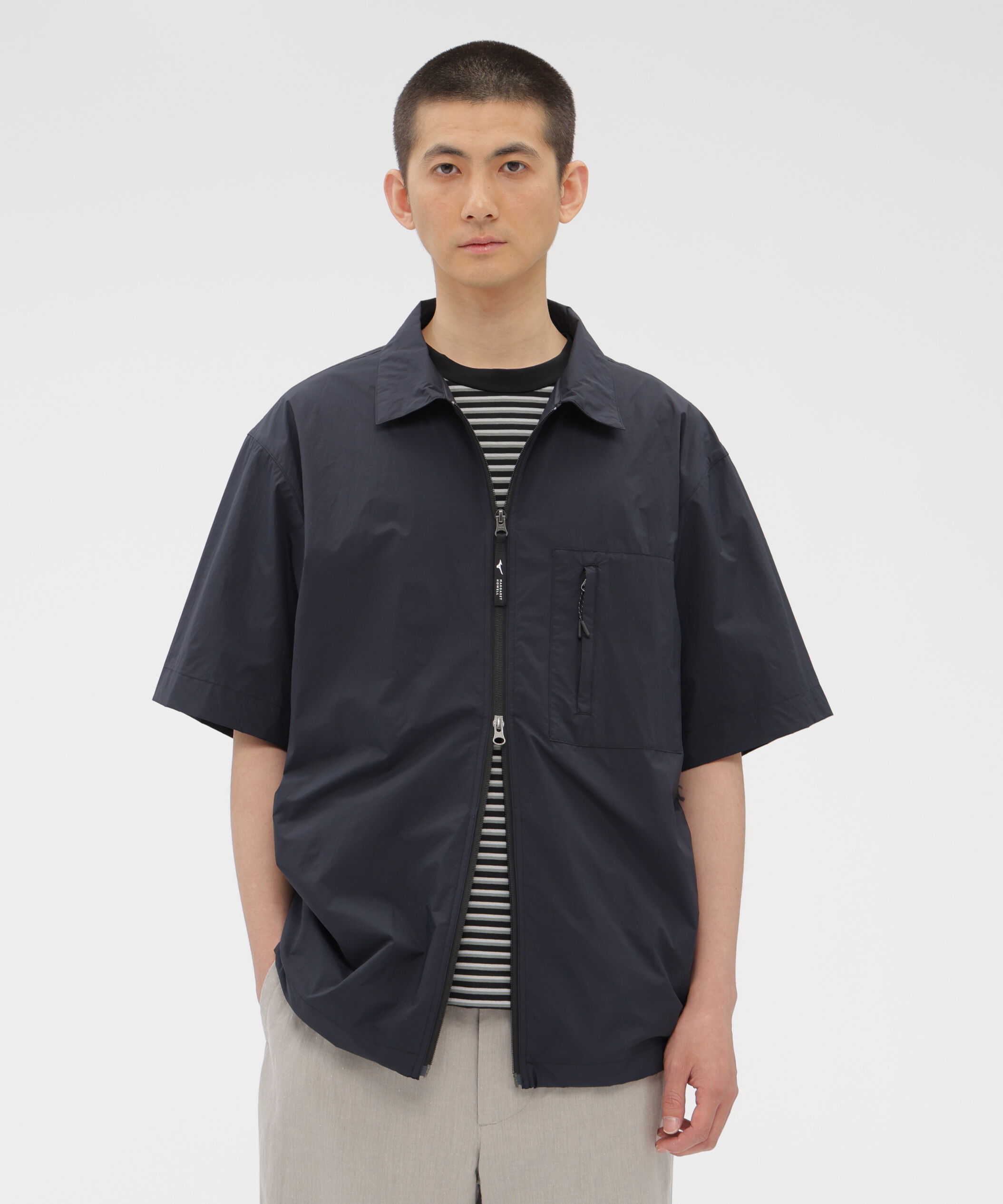 MARGARET HOWELL「WATER REPELLENT LIGHTWEIGHT NYLON POPLIN SHIRT」|Tシャツ・カットソー|