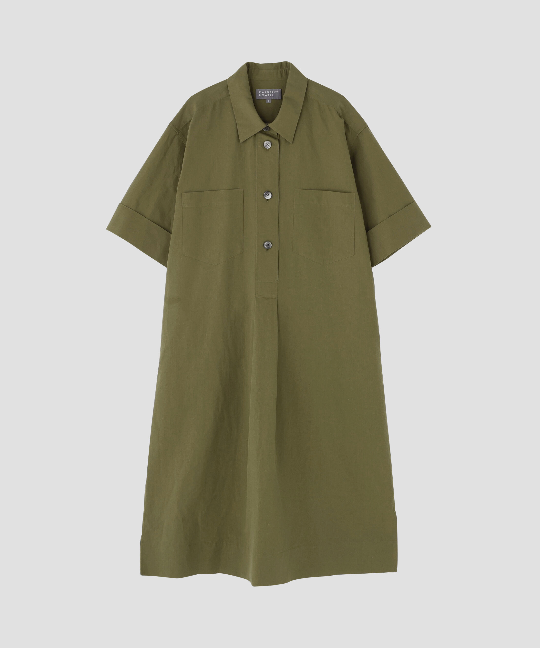  「COTTON LINEN PLAIN WEAVE DRESS」|ワンピース|