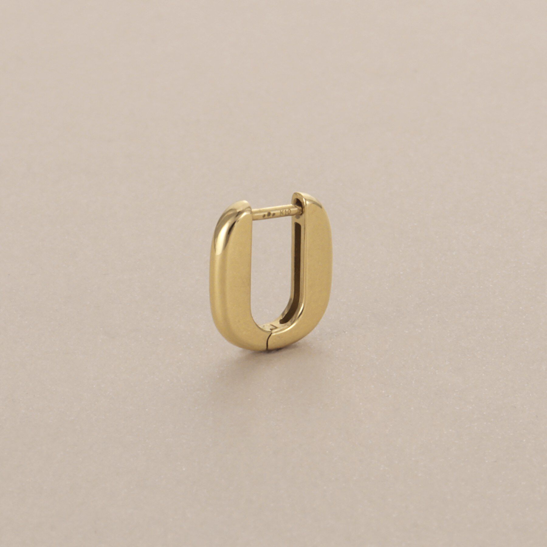 COCOSHNIK「K10トラックシェイプ 中折れピアス」|ピアス|
