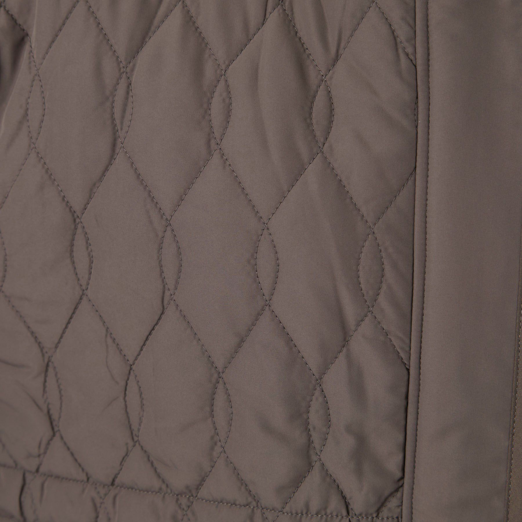 SHOO･LA･RUE「【撥水/S-LL/洗濯機可】ウエスト絞れる キルト中綿ジャケット」|ノーカラージャケット|