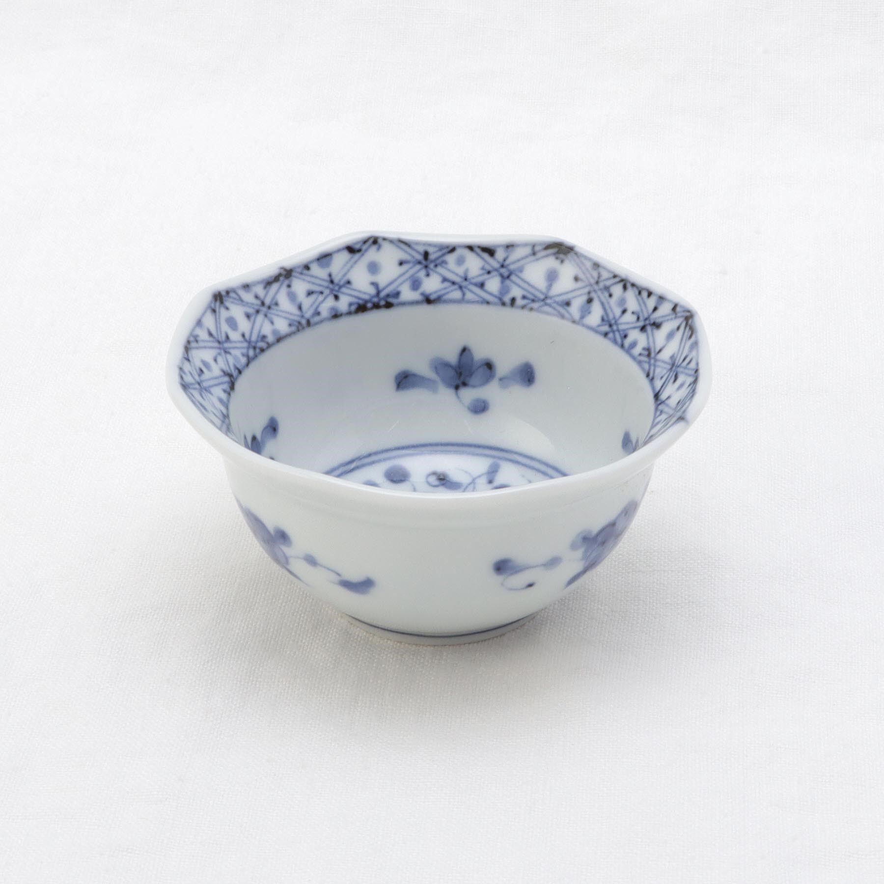 212 KITCHEN STORE「藍凛堂 八角珍味鉢 格子花紋」|食器・キッチングッズ|その他