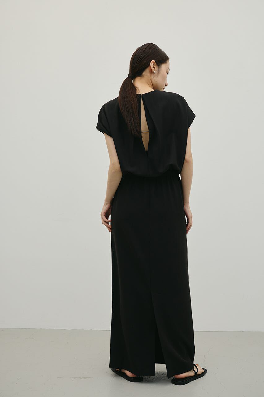 STYLEMIXER「リネンミックスボクシーワンピース」|ワンピース|BLK