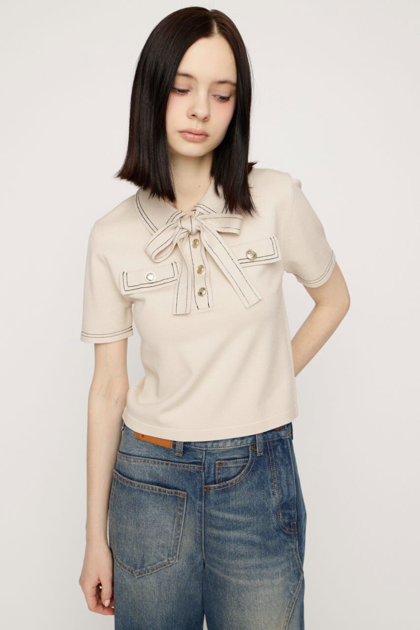 SLY「STICH COMPACT KNIT トップス」|ニット・セーター|
