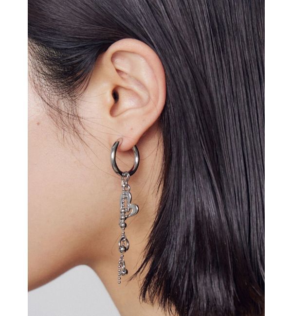 EMODA「ミックスチャームフープピアス」|ピアス|