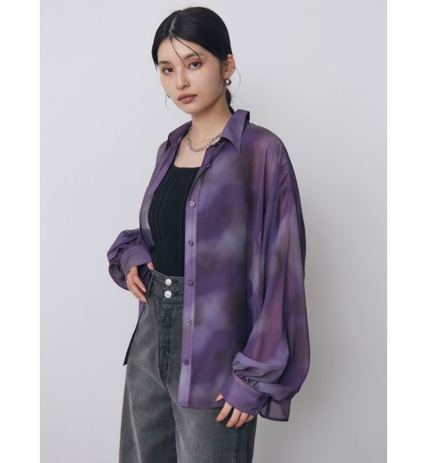 MURUA「ニュアンスシアーシャツ【セットアップ着用可】」|シャツ・ブラウス|